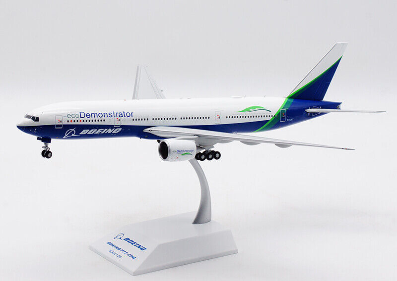 1:200 32CM JC Wings ecoDemonstrator BOEING 777-200 Passenger Plane Diecast Model