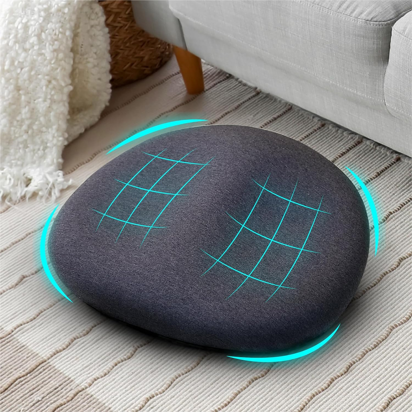 Floor Pillow Cushion Comfortable Meditation Yoga Ergonomic Memory Foam Seat Gift