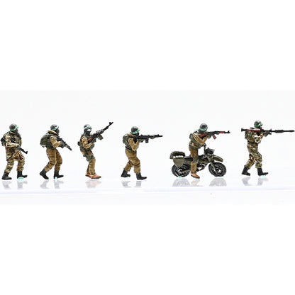 1/72 Middle Eastern Elite Soldiers 6 Soldier Model