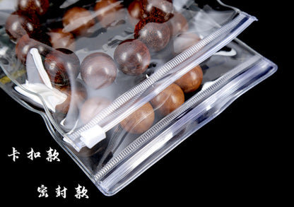 Pack of 100 PVC Clear Plastic Zip Lock Bags Storing Watches Pouch Case 9X13cm