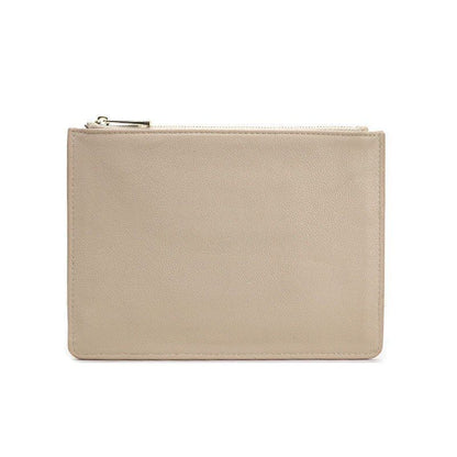 Customized Letters Pouch Synthetic Leather Clutch Bag Small Handbag Purses Pink