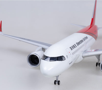 1:80 47CM Shenzhen Airlines AIRBUS A320neo Airplane Landing Gear Resin Model