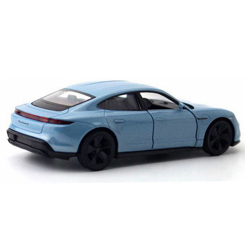 1:36 Porsche Taycan Turbo S Model Car Diecast Toy Vehicle Kids Toys Gifts Blue