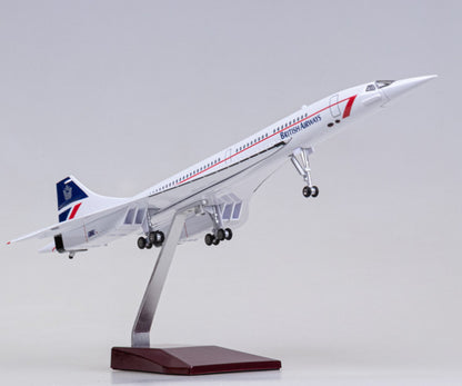 1:125 50CM BRITISH-SINGAPORE Concorde Airplane Landing gear Resin Plane Model