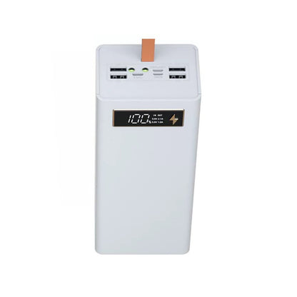 White Detachable Battery Case LCD Display Power Bank Shell Charger Box A