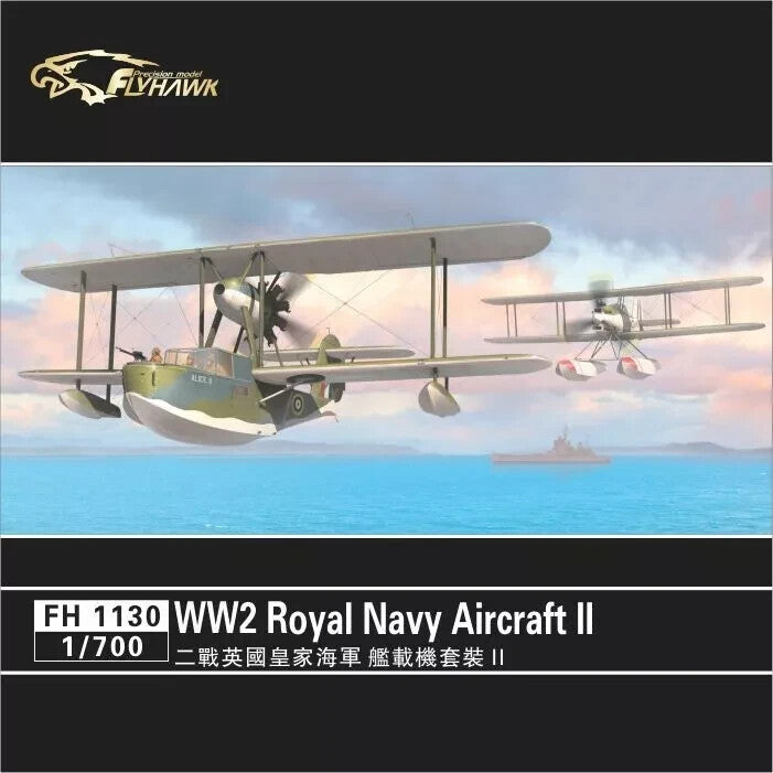 Flyhawk FH1130 1/700 WWII Royal Navy Aircraft II Plastic Model Kit GAMES WWII