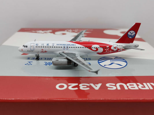 1:400 JC Wings SICHUAN AIRLINES A320 Passenger Airplane Diecast Aircraft Model