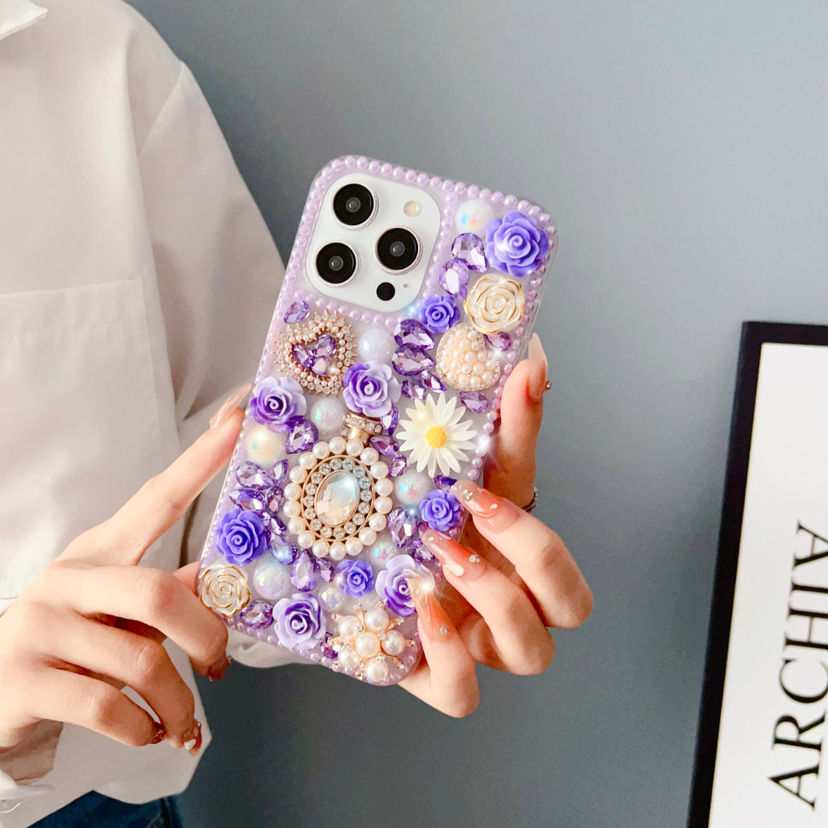 Luxury Bling Glitter Case for iPhone 17 ProMax/16/15 Bling Diamond Mobile Covers