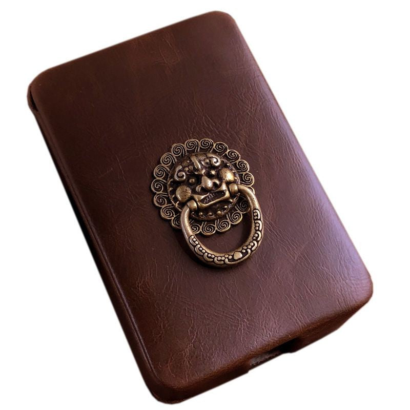 Vintage Leather Cigarette Case Soft Pack 20pcs Magnetic Flip Men’s Portable Case