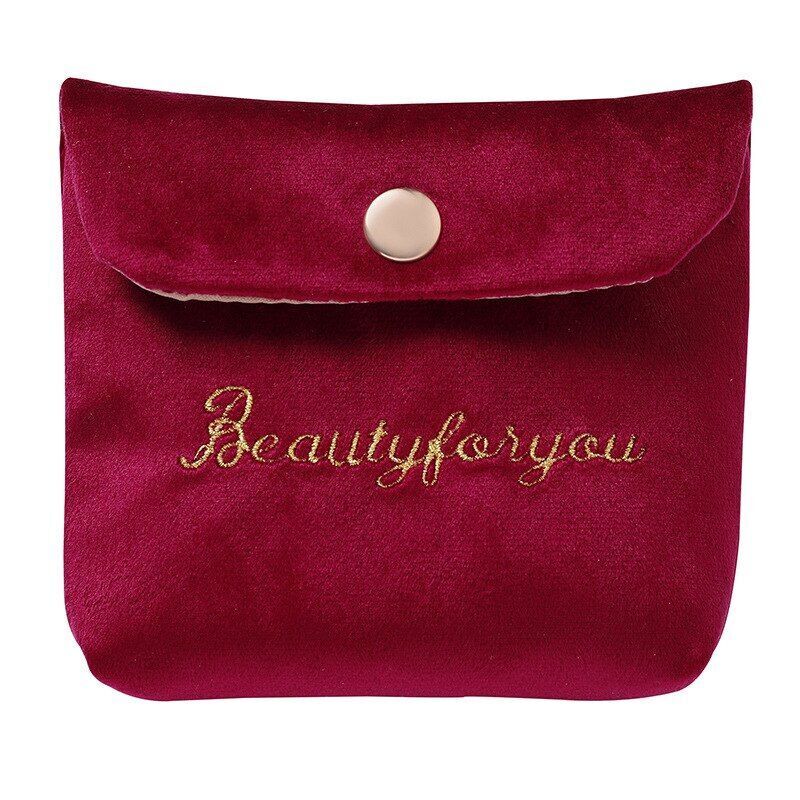 Velvet Cosmetic Bag Traveling Coin Money Purse Lipstick Storage Case Pouch Bags