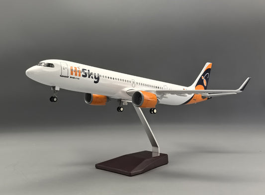 47CM 1:95 HiSky Europe AIRBUS A321NEO Airplane Landing Gear Resin Aircraft Model