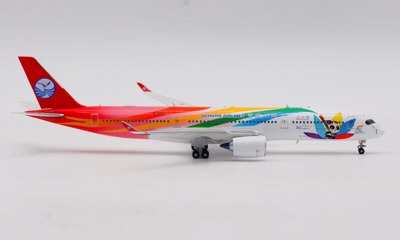 1:400 Aviation Sichuan Airlines AIRBUS A350-900 Airplane Diecast Aircraft Model