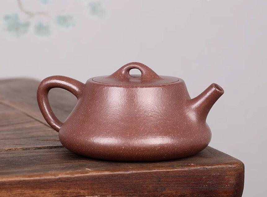 180cc chinese Yixing Handmade Zisha Dicaoqing clay Teapot NaPiao Hu Tea Pot