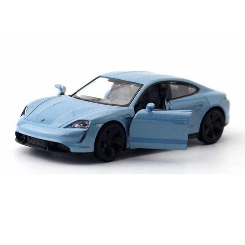 1:36 Porsche Taycan Turbo S Model Car Diecast Toy Vehicle Kids Toys Gifts Blue