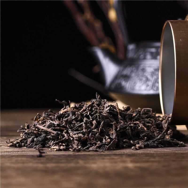 200g Shuang Tian Shu Puer Tea Menghai Banzhang Ripe Puer Tea Tin Can Gift Box
