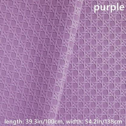 100cm Weaving Pattern Faux Leather Fabric Cloth F DIY Sofa Cover Bag Upholstery