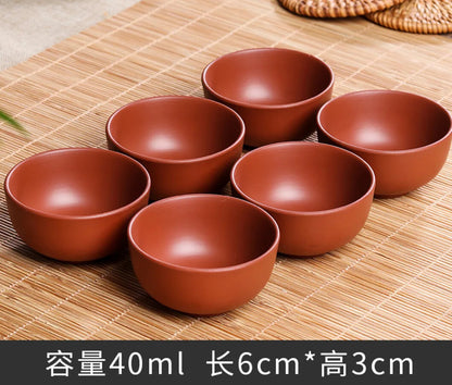 6pcs Celadon China Tea Cup Set kung Fu Travel Tea Bowl Porcelain Teacup Set