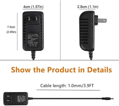 AC 100-240V to DC 12V 2A Power Supply Adapter Heavy-Duty LED Light Strip 24W SMD