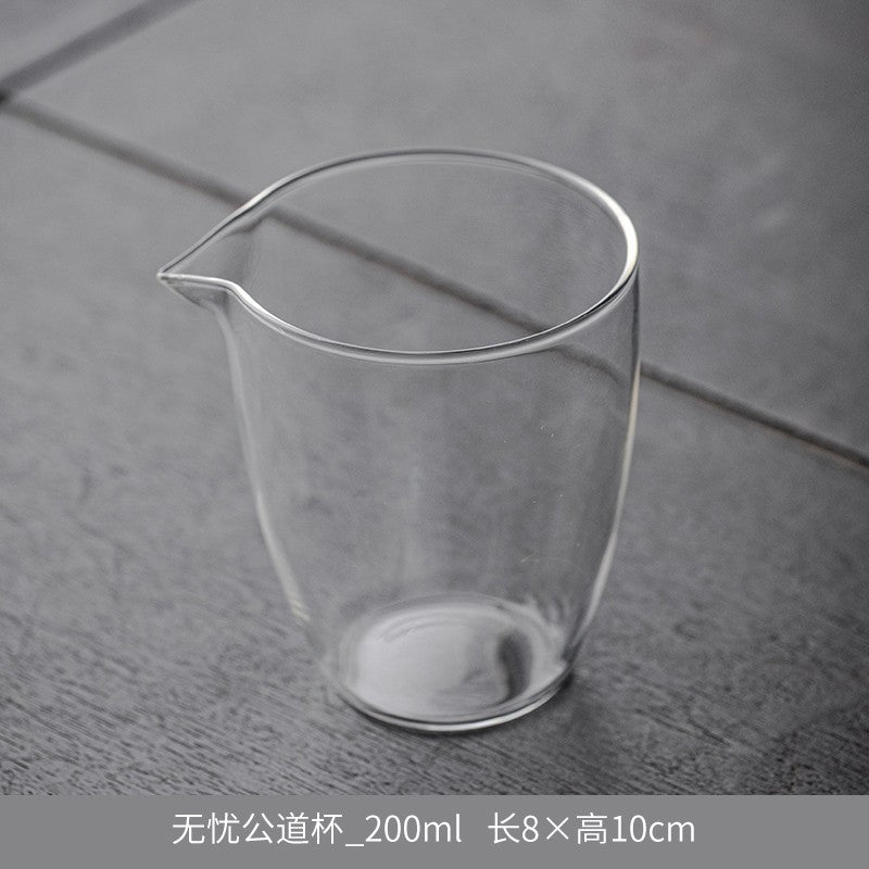 1pc Glass Fair Cup Thickening Tea Set Handmade Single Tea Cup