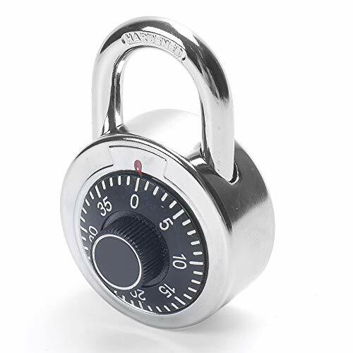 Trisonic High Security Rotary Combination Padlock, Black Dial Number Code Lock