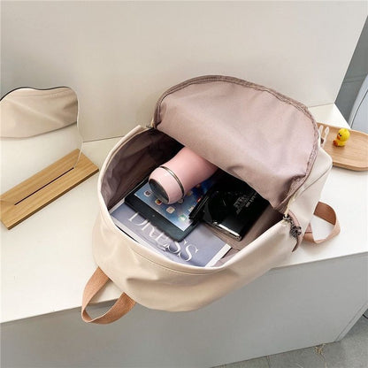 Backpack Women Cartoon Bag Summer Small Canvas Shoulder Bag Traveling Rucksack