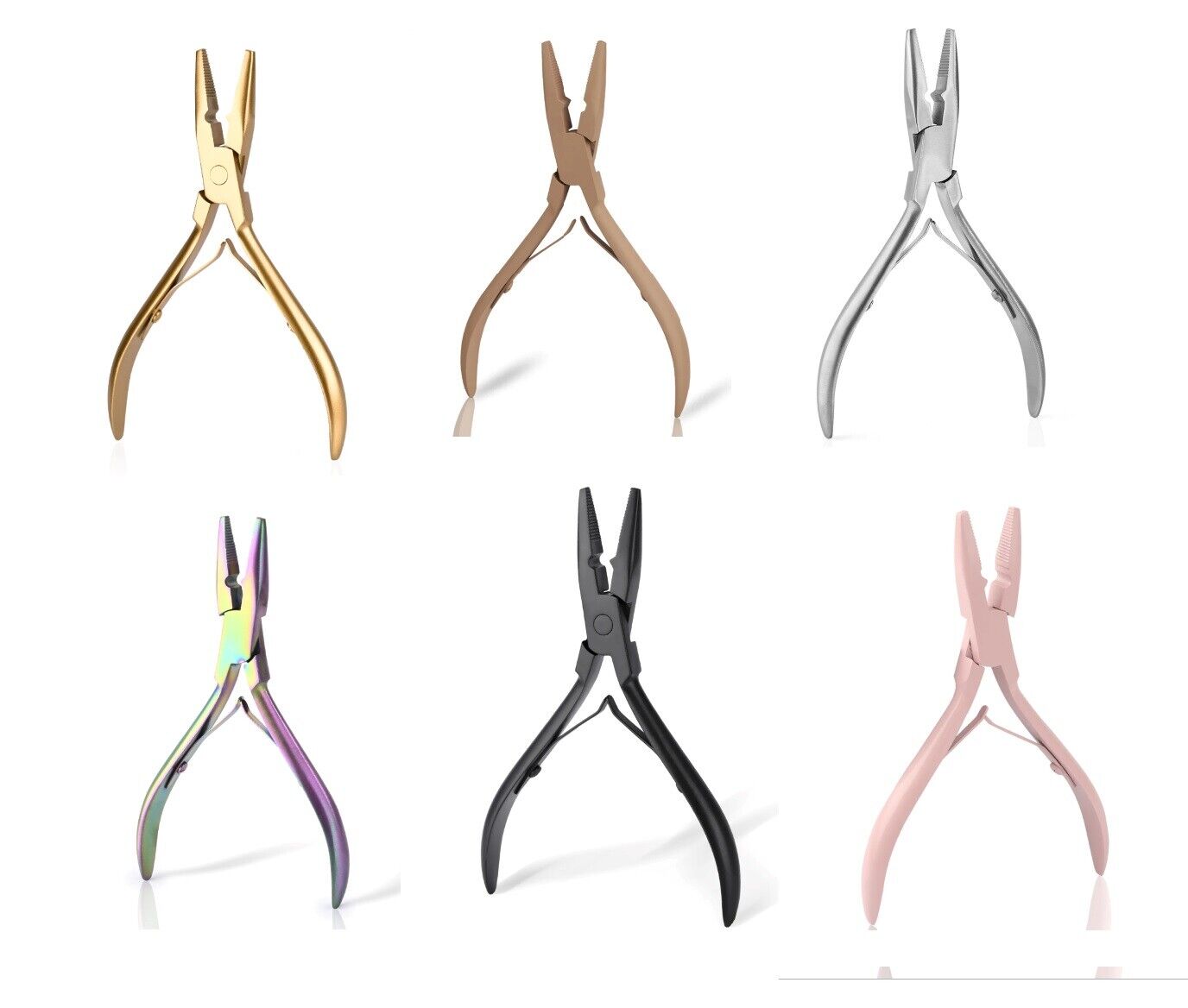Hair Extension Pliers Stainless Steel Micro Ring Application Weft Tools 13x8.4cm