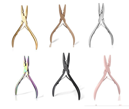 Hair Extension Pliers Stainless Steel Micro Ring Application Weft Tools 13x8.4cm