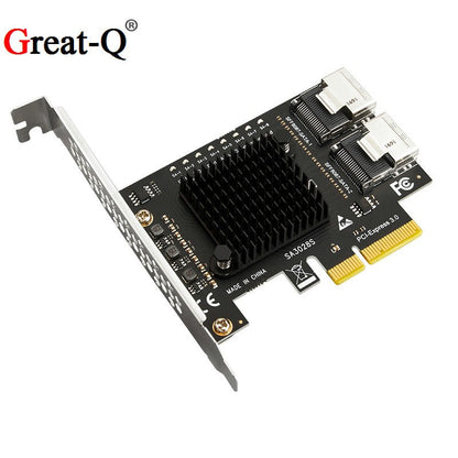 PCIe to Mini SAS SFF-8087adaptercard harddrive expansion card SATA 6GB interface