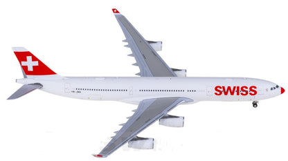 1:400 JC Wings Swiss Airbus A340-300 Airplane Diecast Aircraft Plane Model