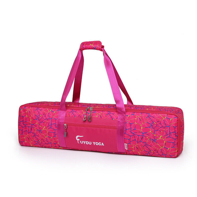 Waterproof Print Yoga Mat Storage Bag Portable Handbag Fitness Shoulder Bags