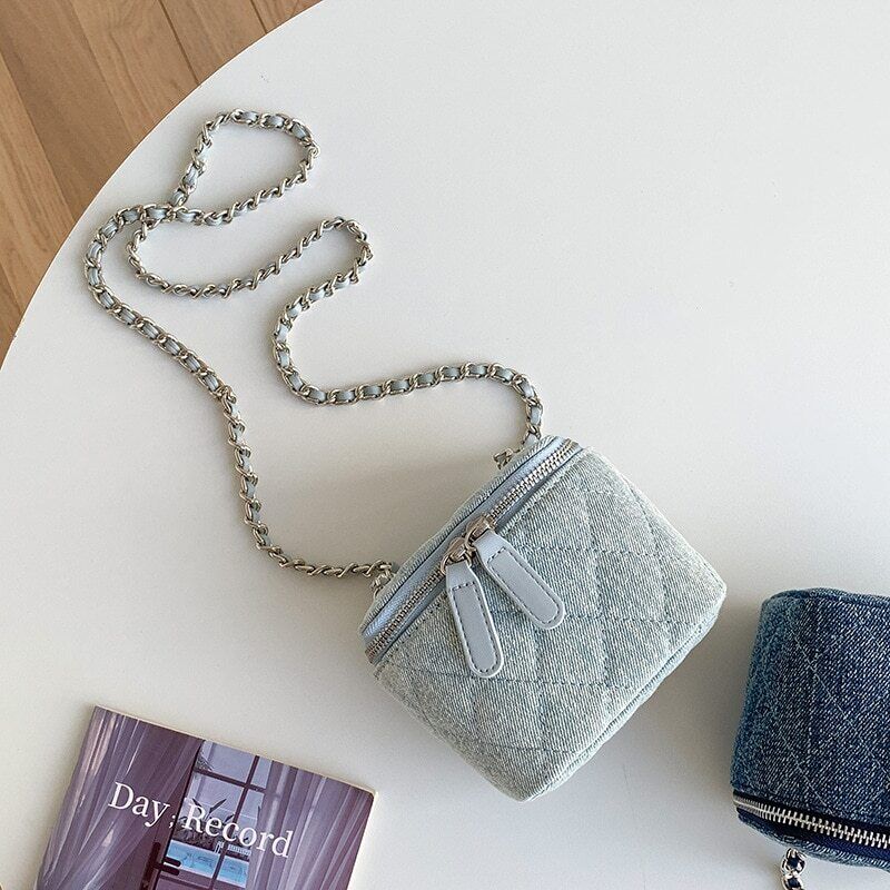 Crossbody Bags Women Lingge Chains Shoulder Bag Box Bag Coins Handbags