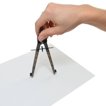 Westcott Designer Compass Set with Mechanical Pencil, Eraser, Sharpener, Leads