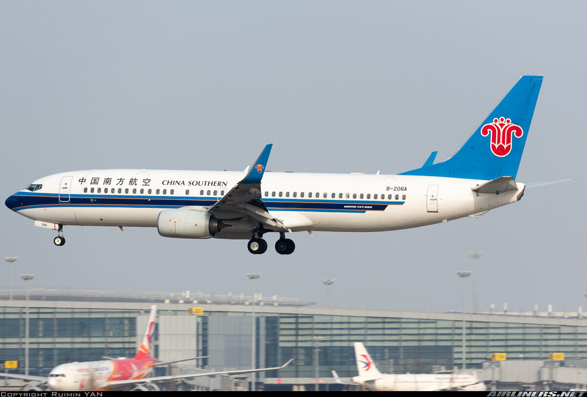 1:400 PandaModel CHINA SOUTHERN B737-800 B-206A Passenger Airplane Diecast Model
