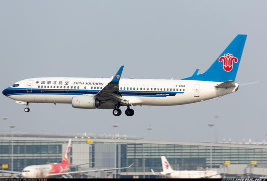 1:400 PandaModel CHINA SOUTHERN B737-800 B-206A Passenger Airplane Diecast Model