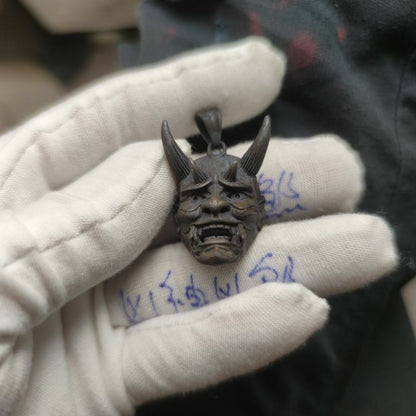 Copper Brass Ghost Face Fang Mask Casting Bonjour Mask Pendant