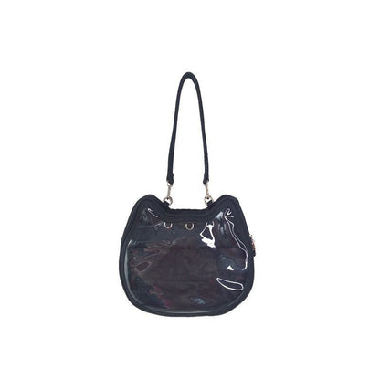 Cute Backpack Clear Front Pocket Transparent Bags Shoulder Bags 23.5*32.5*9.5 CM