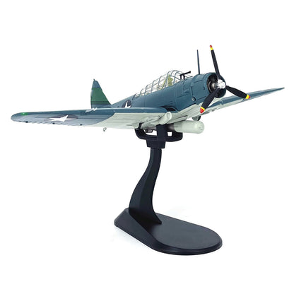 1/72 Scale Diecast Alloy WWII US Navy TBD Devastator Bomber Finished Model