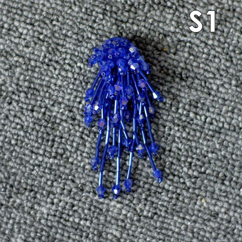 Tassel Nail Bead Cloth Paste Bag Earrings Jewelry Accessories Patch DIY Material