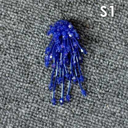 Tassel Nail Bead Cloth Paste Bag Earrings Jewelry Accessories Patch DIY Material