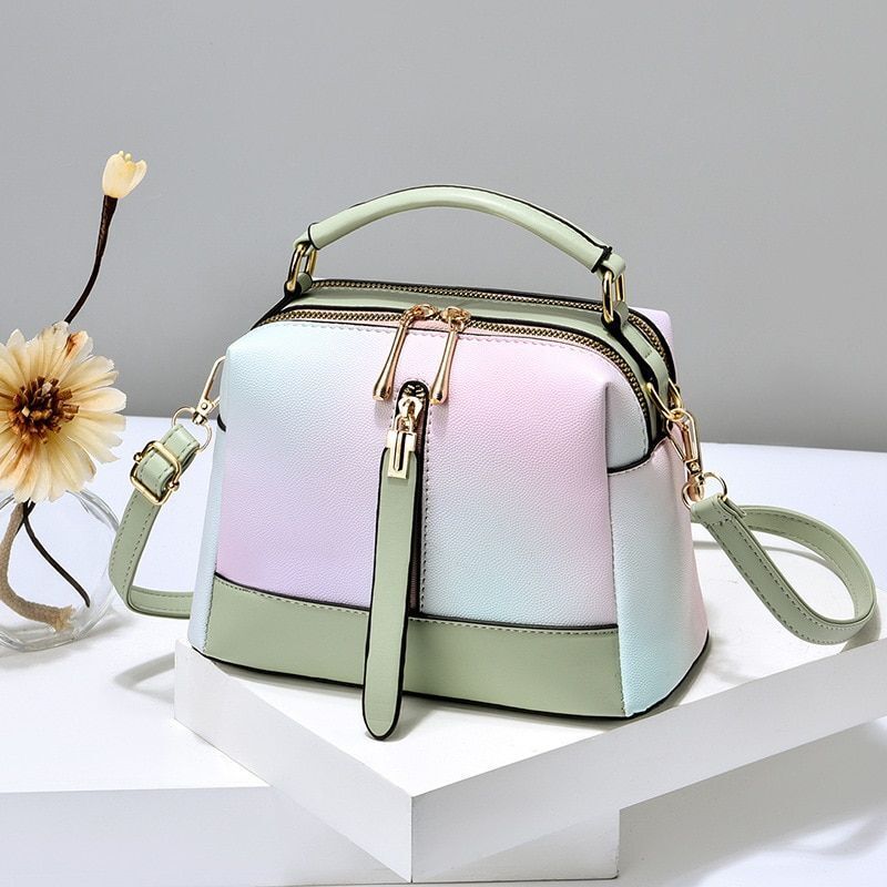 Fashion Bag Gradient Small Tote Crossbody Purse Shoulder Crossbody Bag Polyester