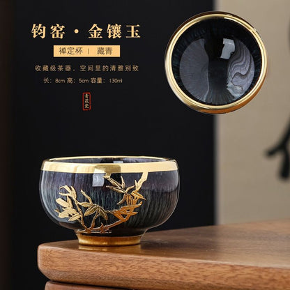 Kiln Transmutation Master Cup Ceramic Tea Cup Single Kung Fu Tea Set Single Cup