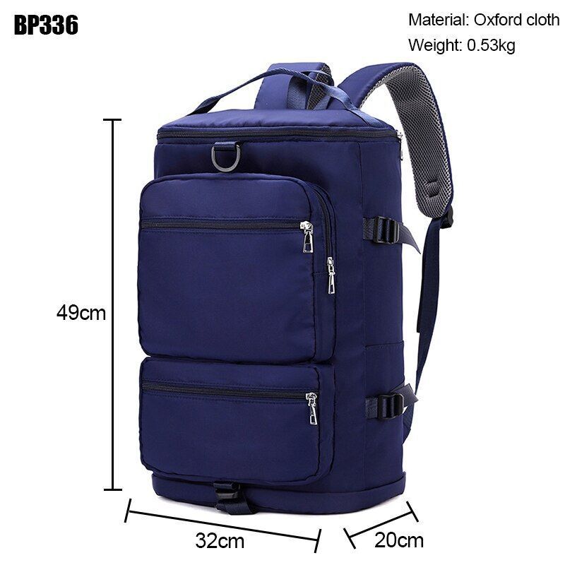 Large Shoulder Travel Backpack Weekend Sports Zipper Multifunction Crossbody Bag