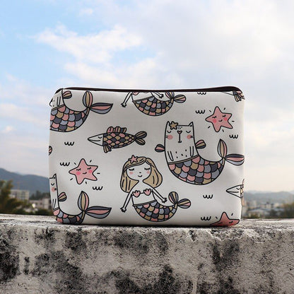 Bonded Fabric Storage Bag Travel Toiletries Organize Cosmetic Bag Makeup Purse