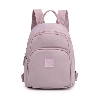 Waterproof Nylon Cloth Backpack Small School Bags School Travel Polyester Zipper