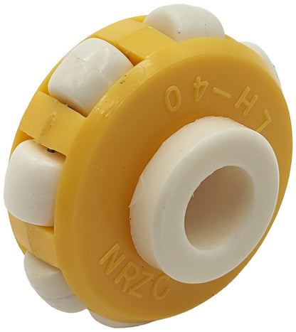 42mm Omni Wheel for 13mm Axle, Omni-directional for Robotics (Yellow and White)
