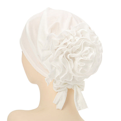 Beanie Turban Hat Pan Flower Hat Flower Hat Toe Cap Muslim Versatile Stretch