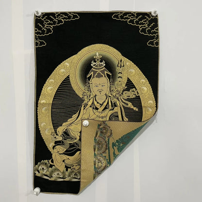 Tibetan Buddhism Embroidery Guru Rinpoche Padmasambhava Thangka hanging screen