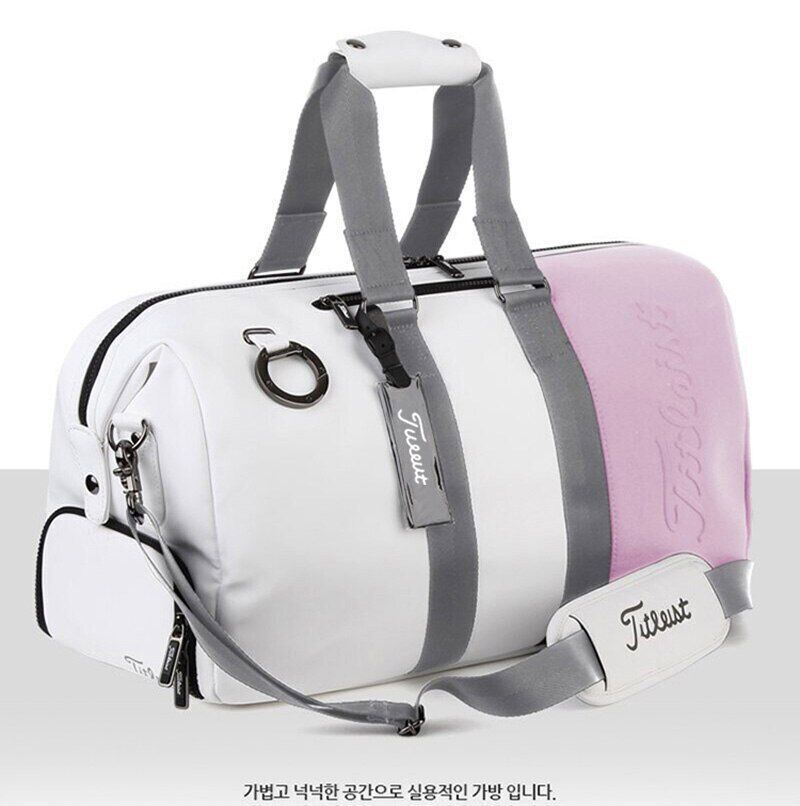 Golf Clothing Bag Men Women Shoulder Wear-Resistant PU Material Sports Handbag