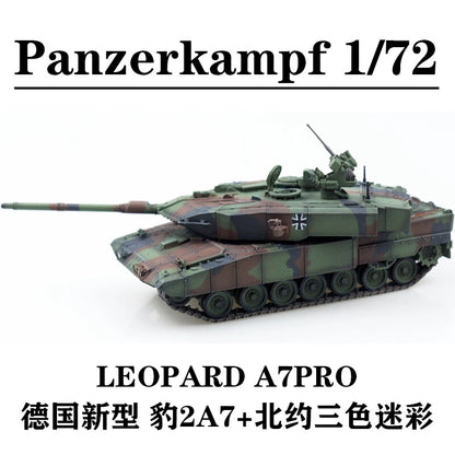 1/72 Model Panzerkampf German New Leopard 2A7PRO Main Battle Tank NATO Tricolor