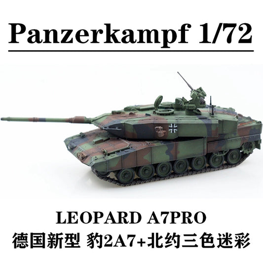 1/72 Model Panzerkampf German New Leopard 2A7PRO Main Battle Tank NATO Tricolor